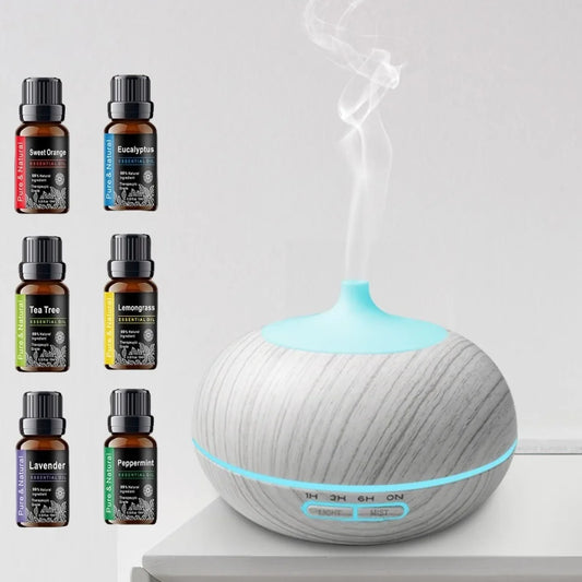 Essential Oil Air Humidifiers for home 500ml with colorful lights Household appliances air purifier aromatherapy machine
