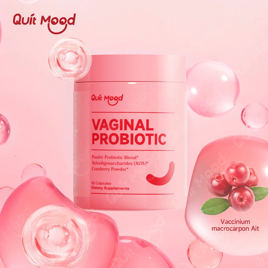 Quitmood Probiotics for Women Balance with Prebiotics, Women Probiotics with Cranberry Extract, 60 capsules