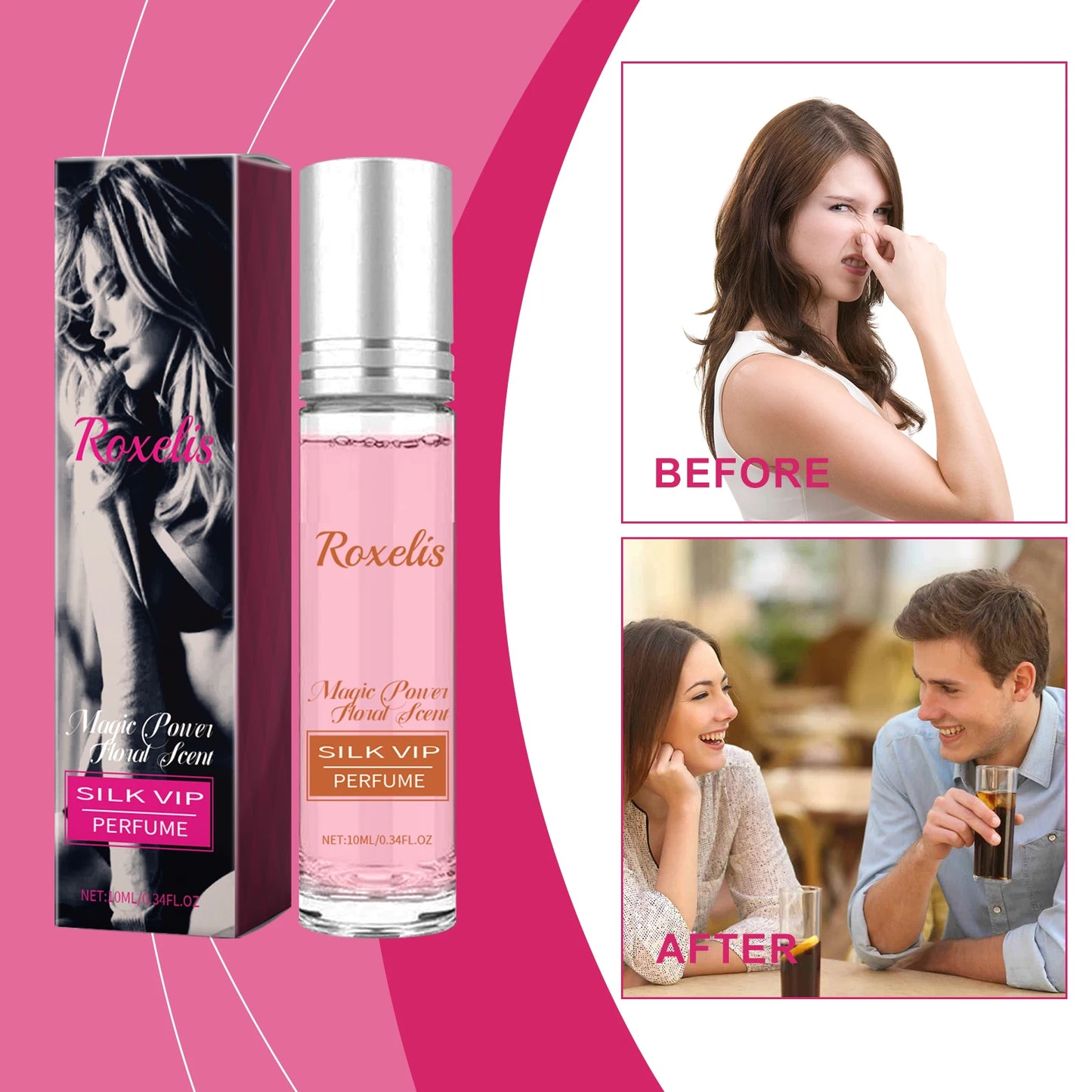Roxelis Ball Floral Perfume Last Fragrance Portable  Charming   Pheromone Fragrance Perfume