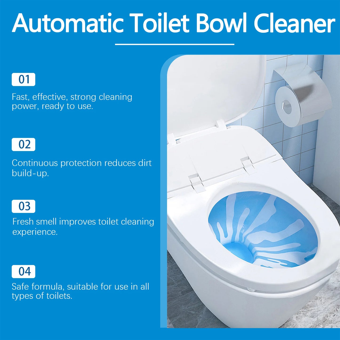 Jaysuing 20pcs Toilet Bowl Cleaner Descaling Deodorizing Urine Odor Stain Remover Tank Decontamination Bathroom Cleaning Tablets