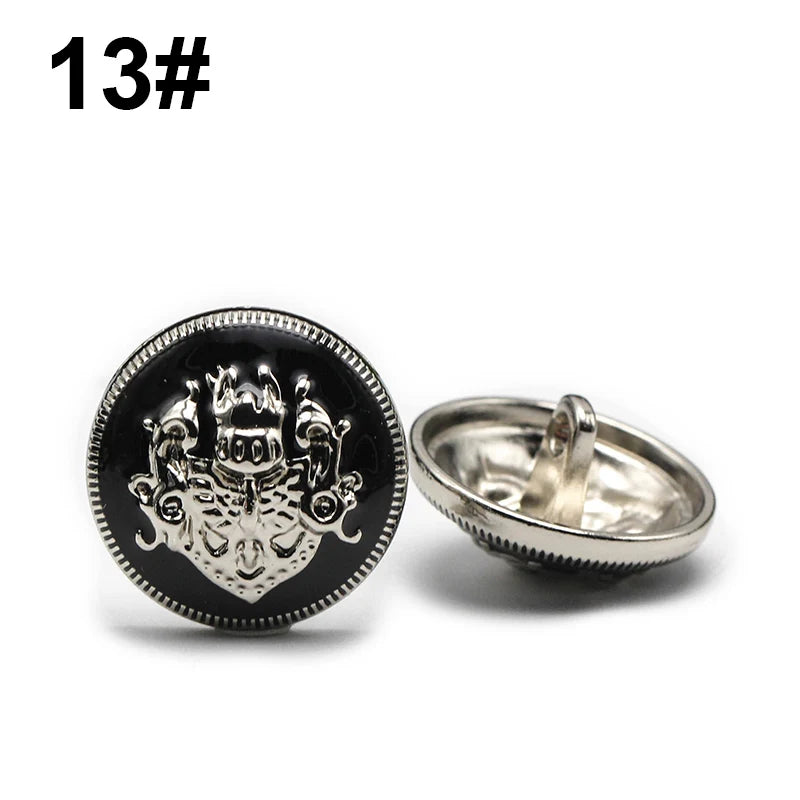 6pcs 10-28 mm golden gold metal buttons garment coat sewing accessories buttons