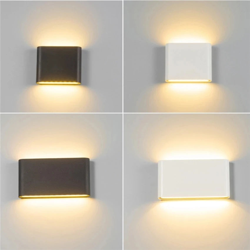 6W 12W Outdoor Indoor LED Wall Lamp Up Down Lighting for Garden Sconce Corridor Aisle Terrace Courtyard
