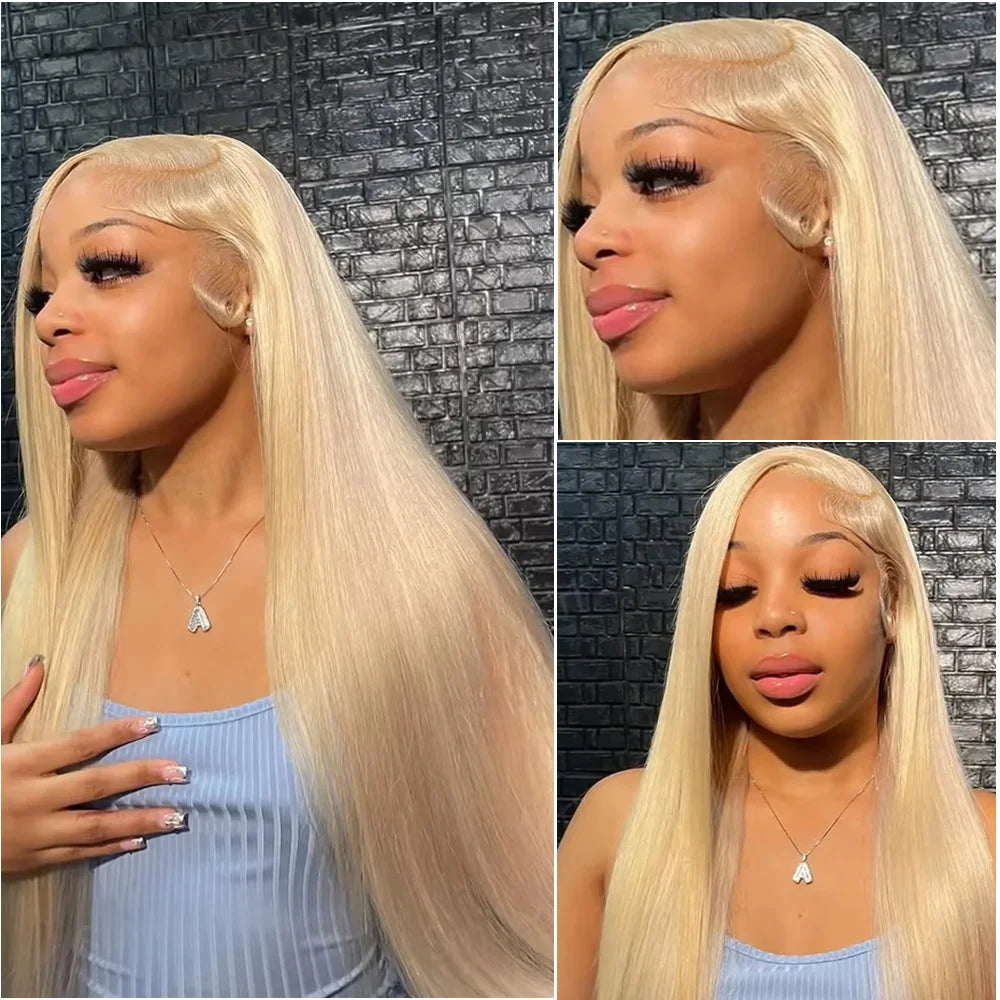 30 Inches 13x6 Honey 613 Blonde Straight Lace Front Human Hair Wig For Women 13x4 HD Transparent Frontal Lace Wigs Brazilian