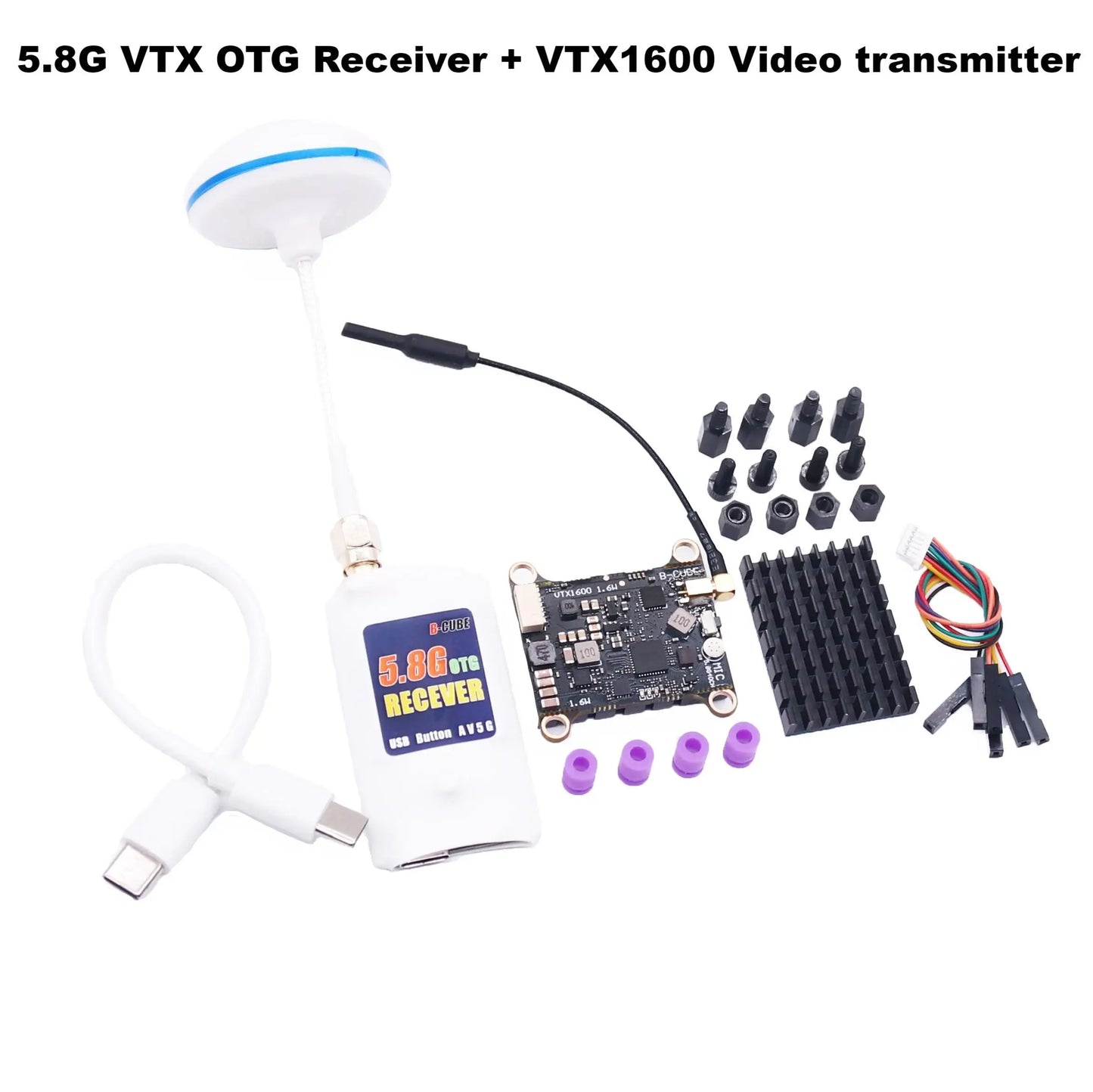 B-CUBE 5.8G VTX 800 1000 1600 2500mW 48CH Input Voltage Video Transmitter Power 25 1000mW