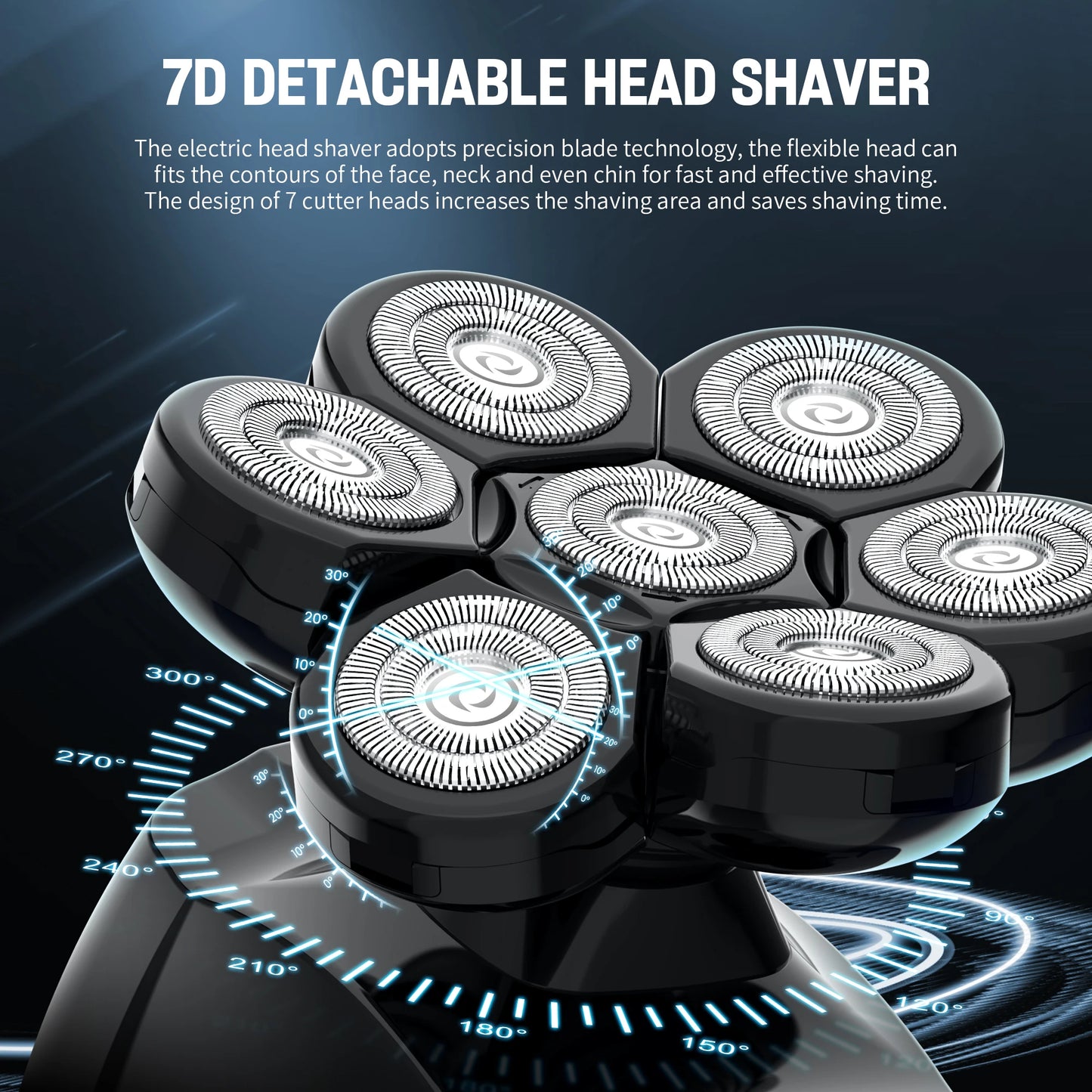 SEJOY Multifunctional Electric Shavers Kits for Bald Head Shaver Beard Shaving Machine