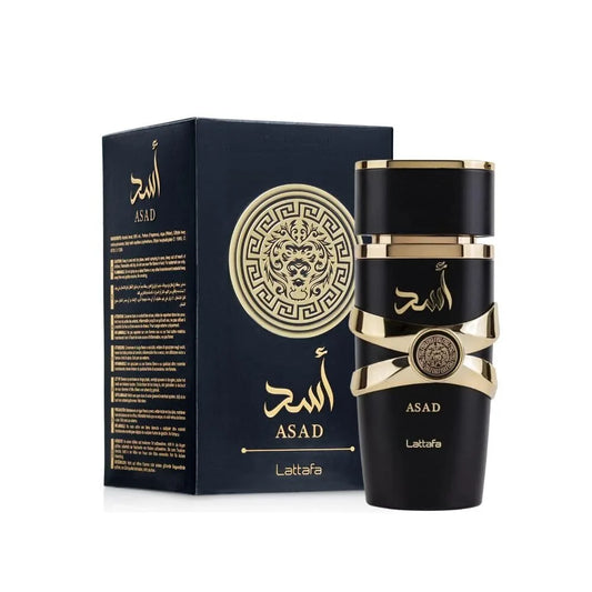 Lattafa Perfumes Black Edition Asad For Unisex  Spray, 3.4 Ounce Long-Lasting Floral Scent Best Gift