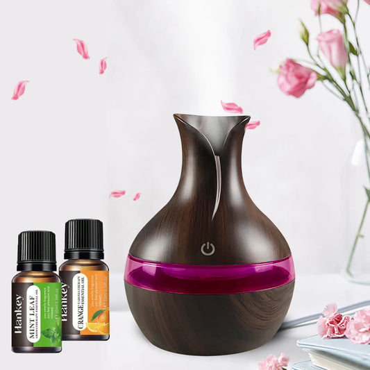 Mini USB Diffuser Air Humidifier with 7-Colors LED night light Aromatherapy Diffuser 300ml Cool Mist Maker