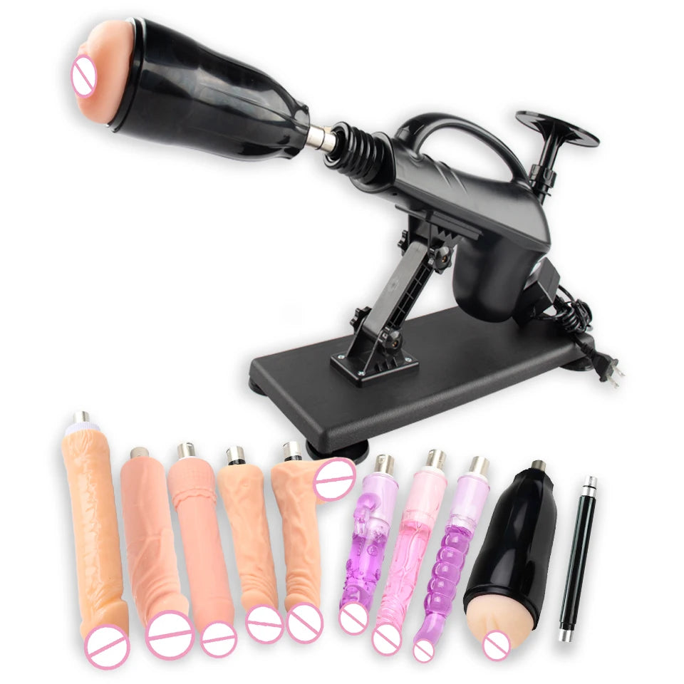 New Wireless Control Sex Machine for Woman Adjustable Masturbating Pumping SexTooys for Men Adult Toys Upgrade Vibrator Dildo