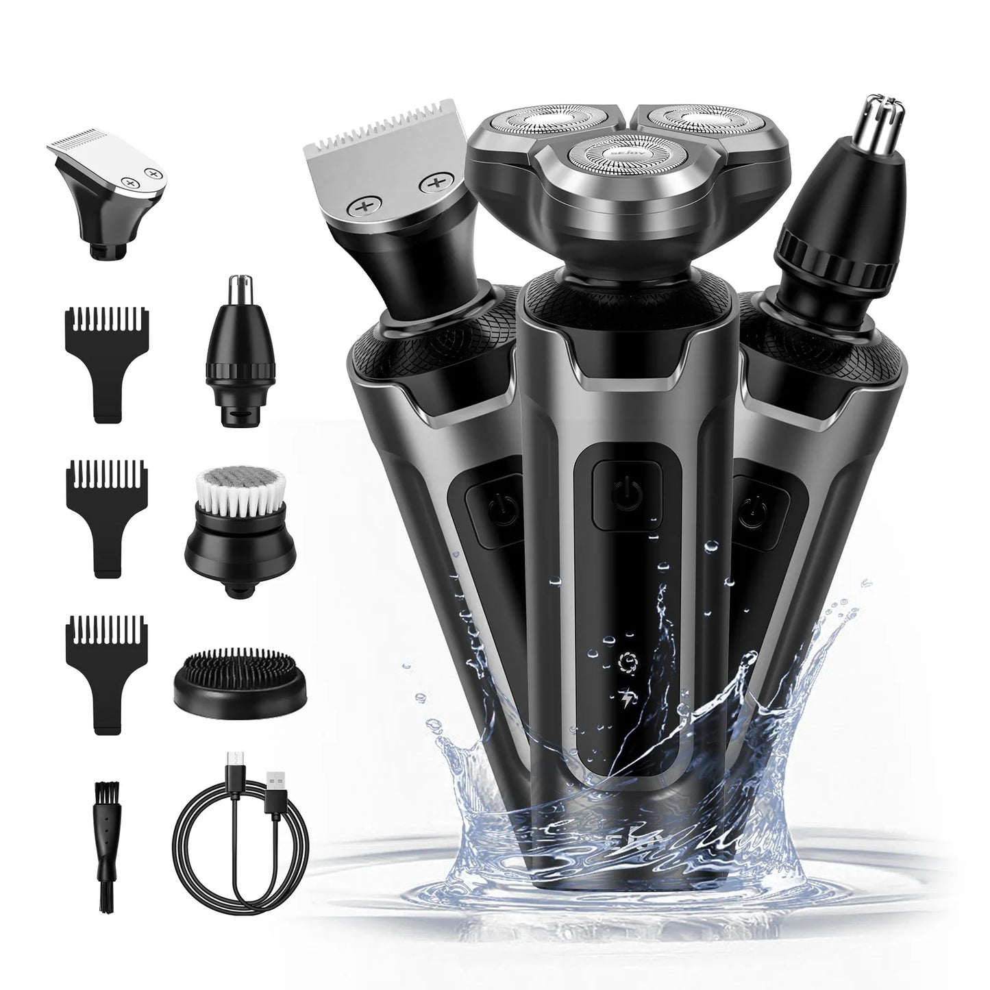 SEJOY 3 In 1 Multifunction Mens Electric Shaver Powerful Beard Nose Hair Trimmer