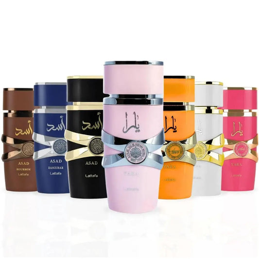 Lattafa Yara Candy Eau de Parfum EDP Spray for Women 3.4 oz/100 ml Pink Yara, Yara Moi, Yara Tous, Asad Zanzibar