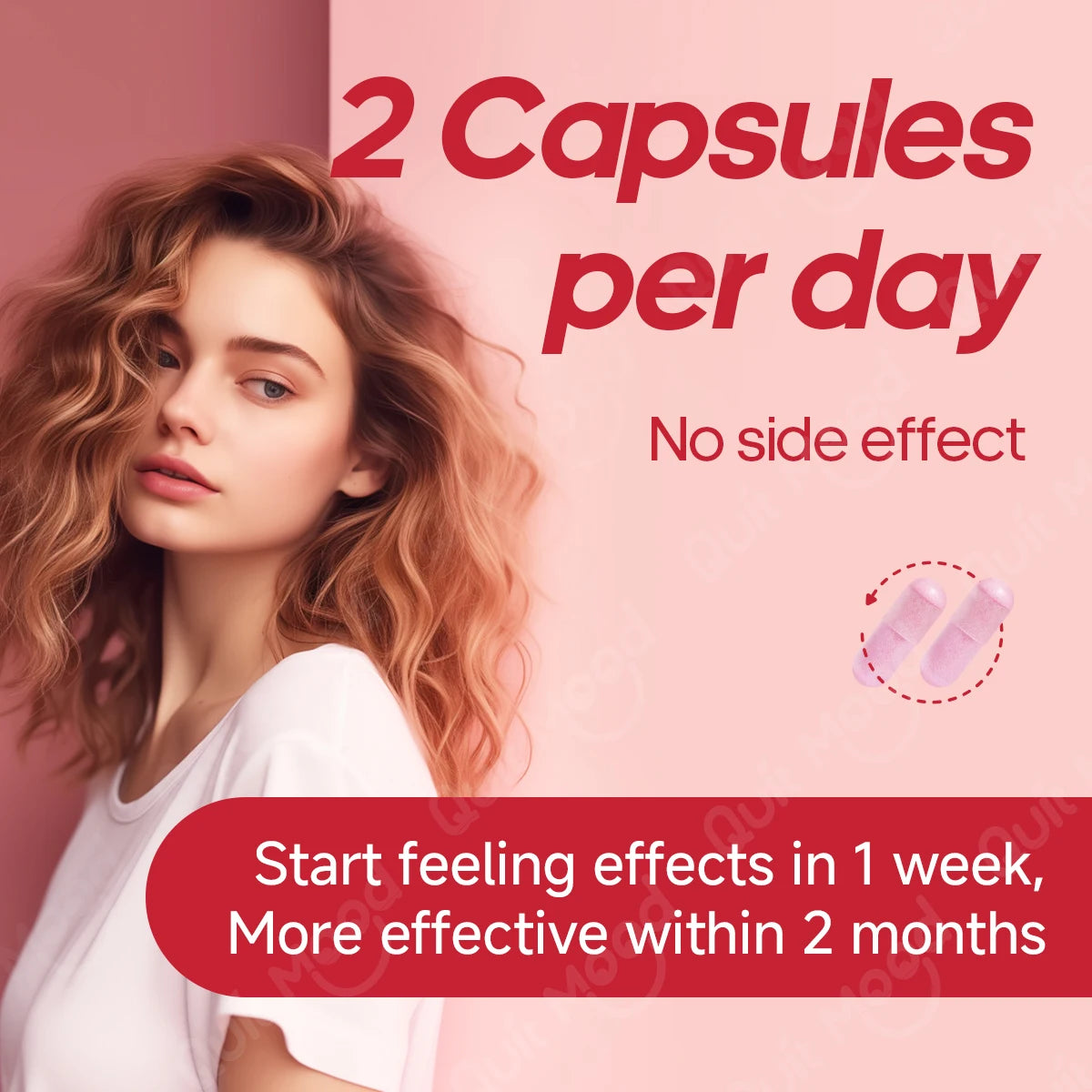 Quitmood Queen's Female-Focused Once-daily  complete V- Probiotics for Women - pH Balance, Odor Control, Yeast & Flora