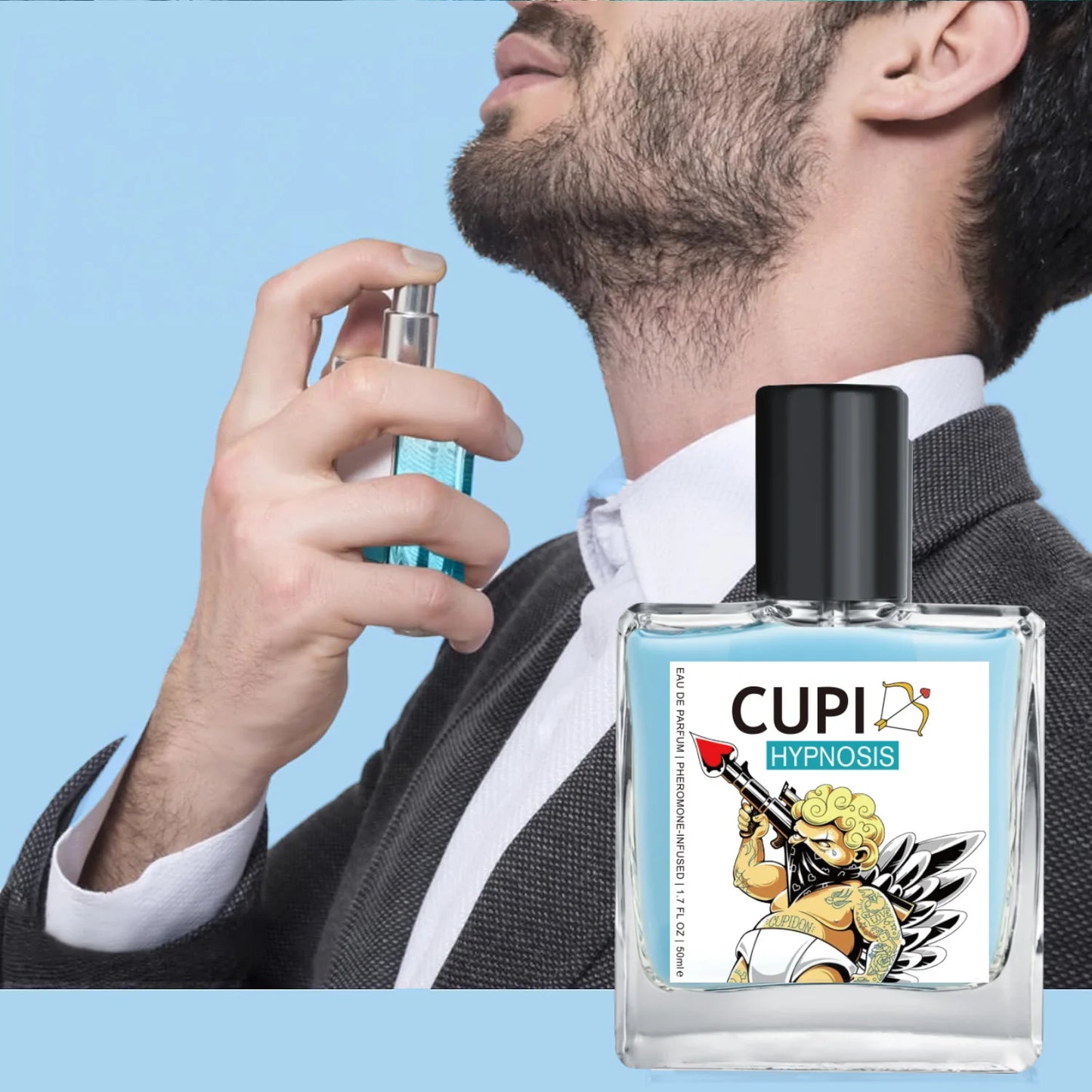 50ML Cupid Hypnosis Perfume Long Lasting Pheromone light Fragrance Perfume Cologne for Men and Women