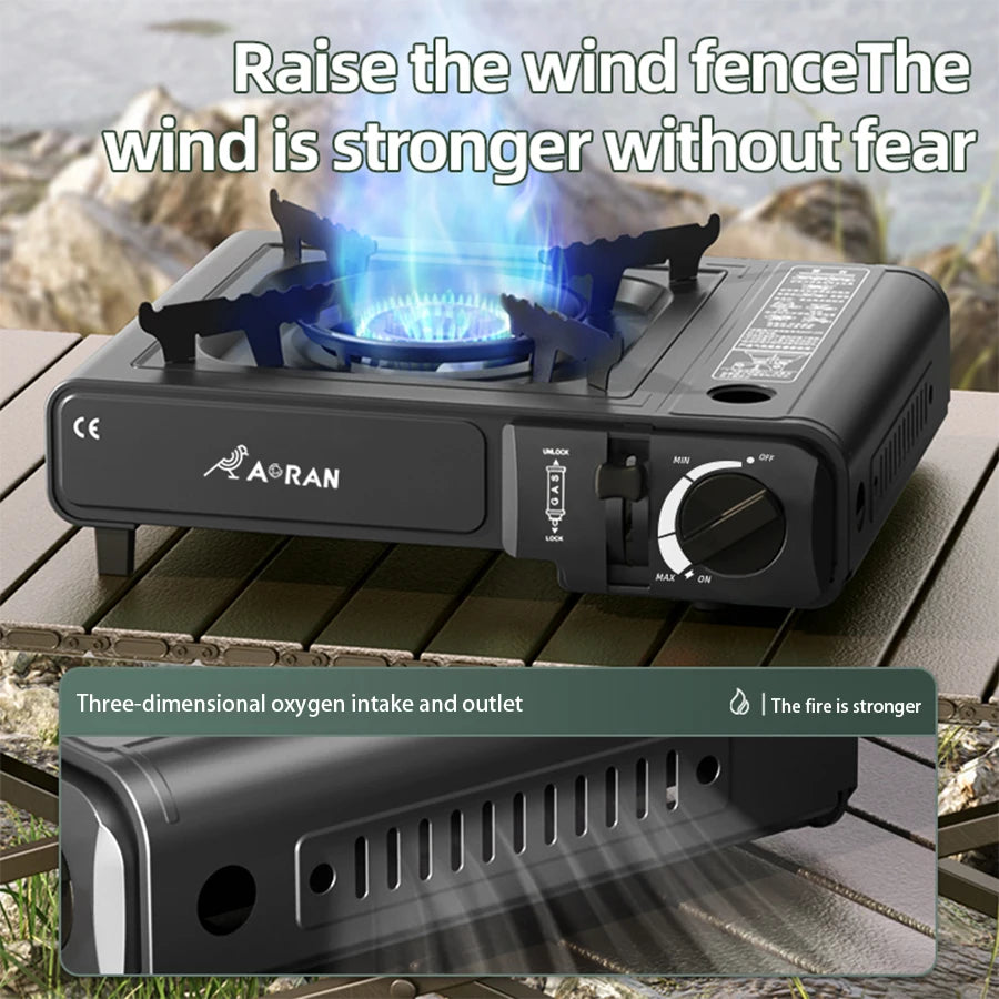 Cassette Stove Household Outdoor Portable Stove Grill 2900W High Fire Gas Stove