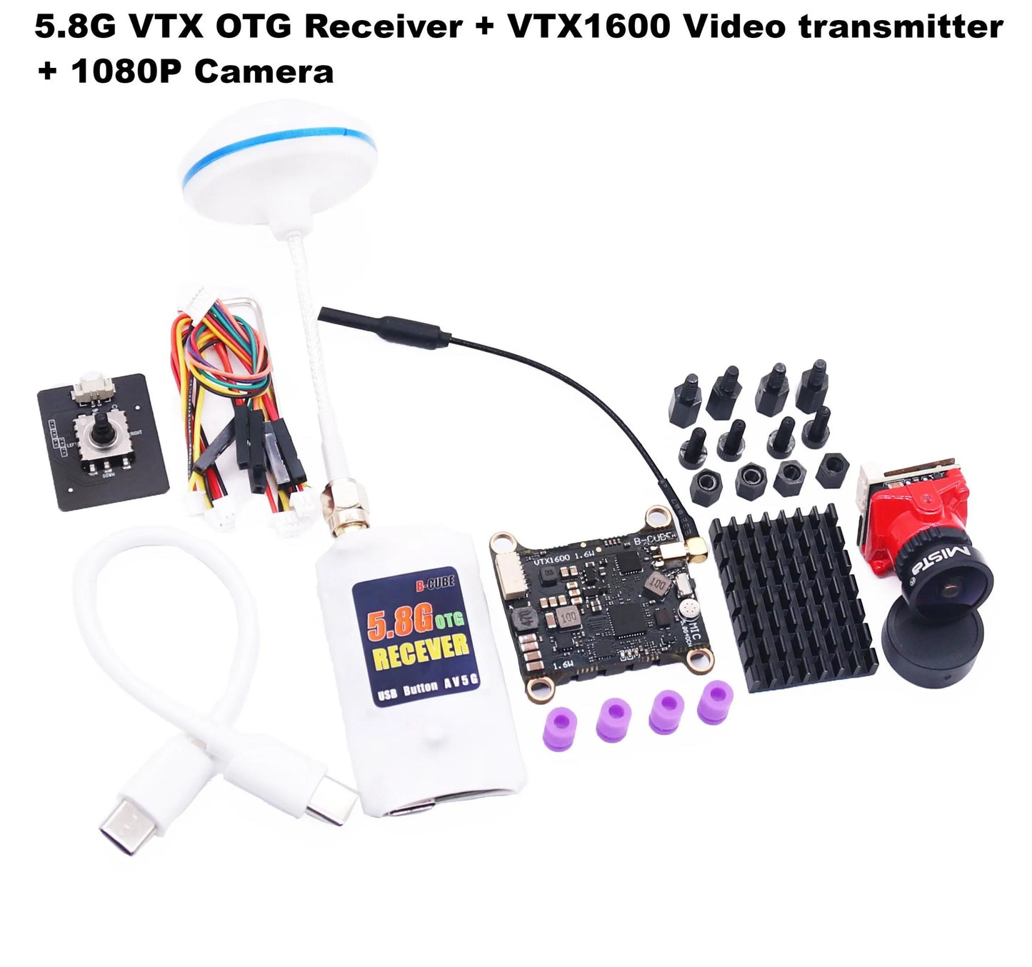 B-CUBE 5.8G VTX 800 1000 1600 2500mW 48CH Input Voltage Video Transmitter Power 25 1000mW