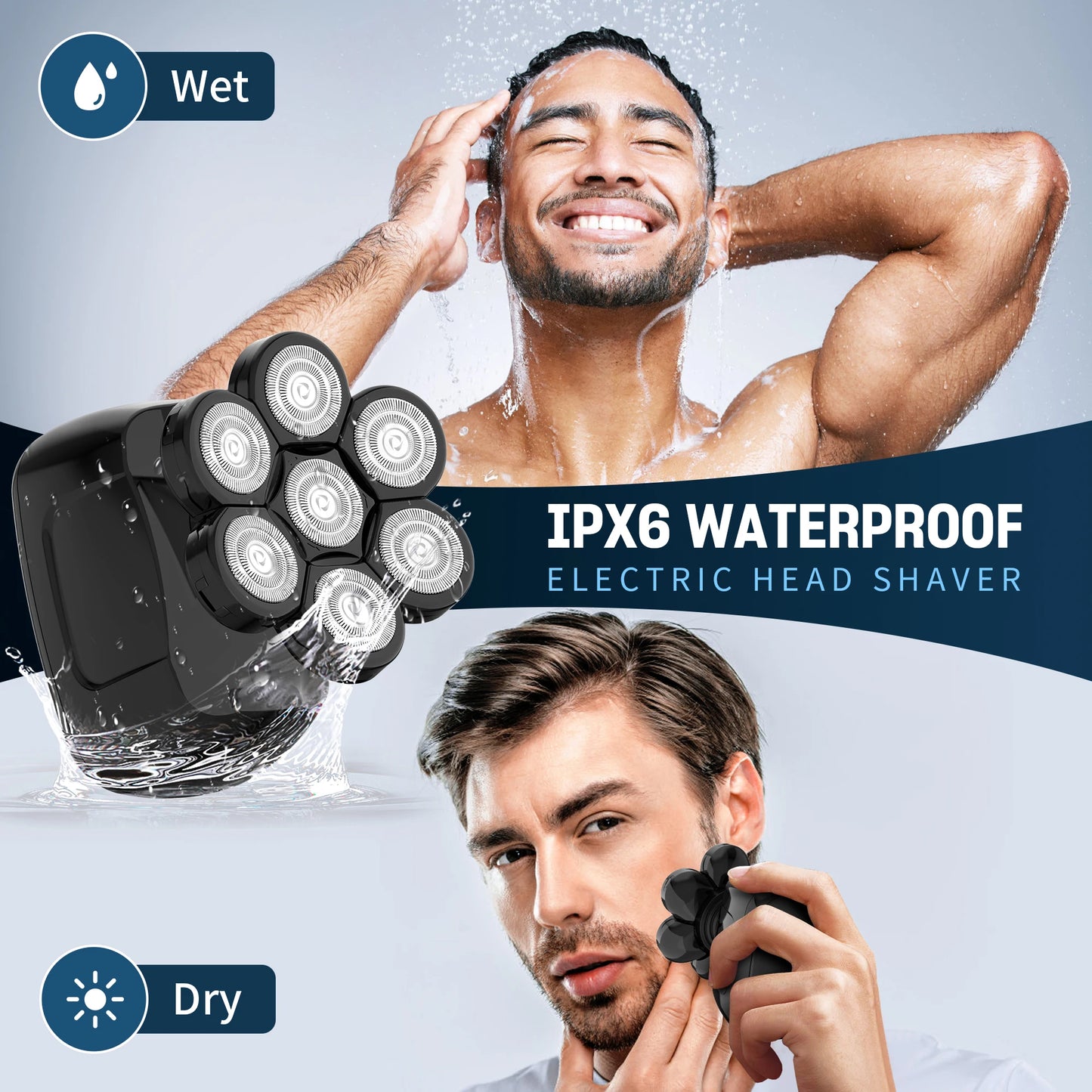 SEJOY Multifunctional Electric Shavers Kits for Bald Head Shaver Beard Shaving Machine