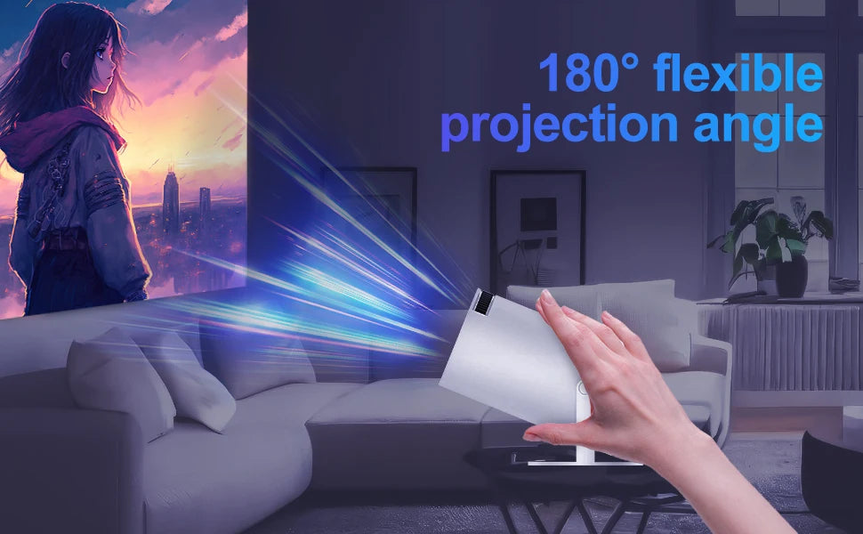 Magcubic HY300 Pro Projector 200ANSI Native 720P Wireless Screen Mirroring System Dual Band WiFi Hi-chip A3100