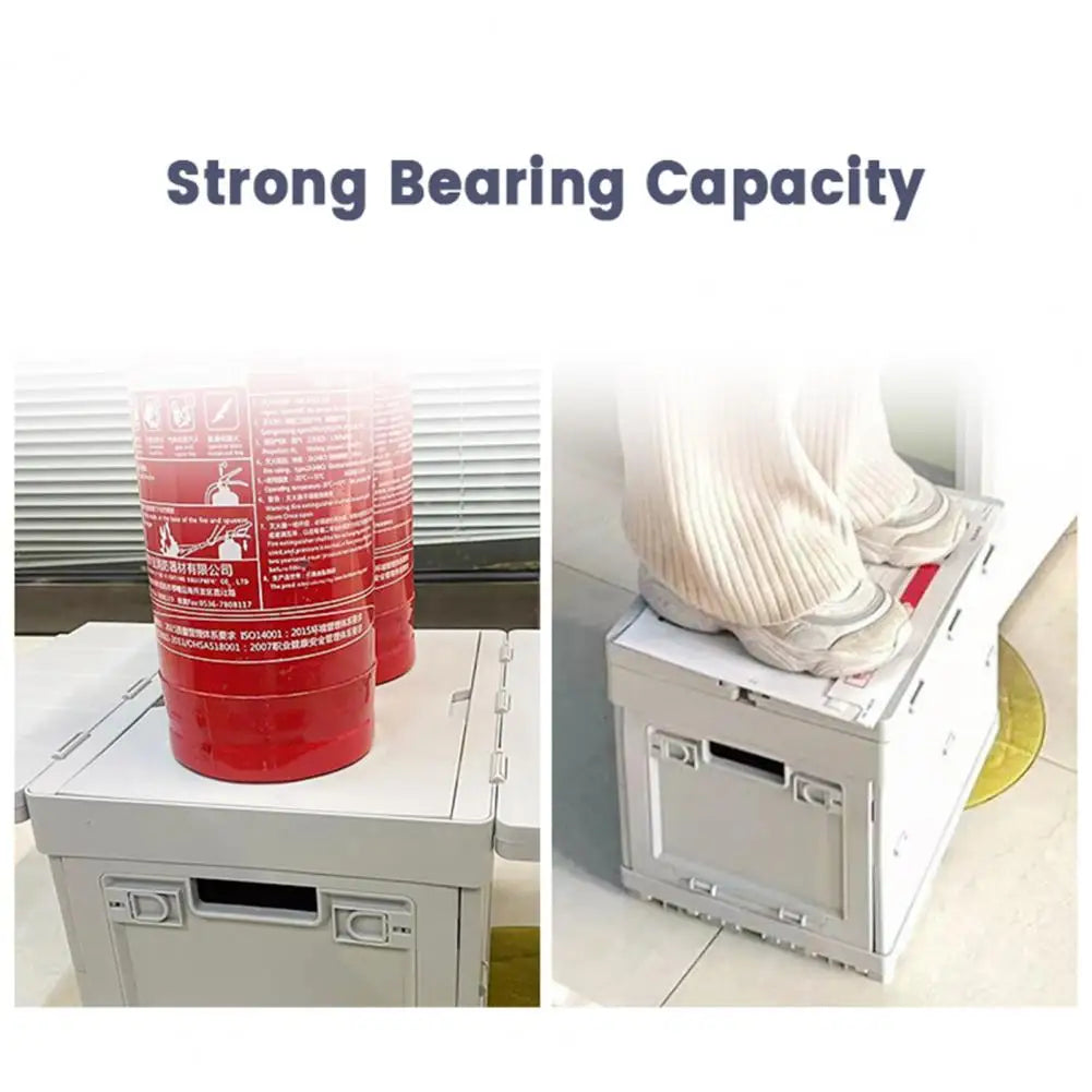 Folding Table Large Capacity Storage Container Portable Function Camping Outdoor