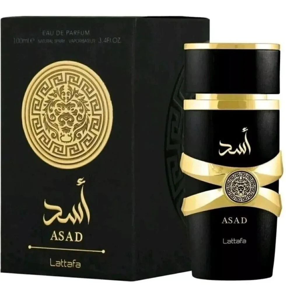 Lattafa Perfumes Black Edition Asad For Unisex  Spray, 3.4 Ounce Long-Lasting Floral Scent Best Gift