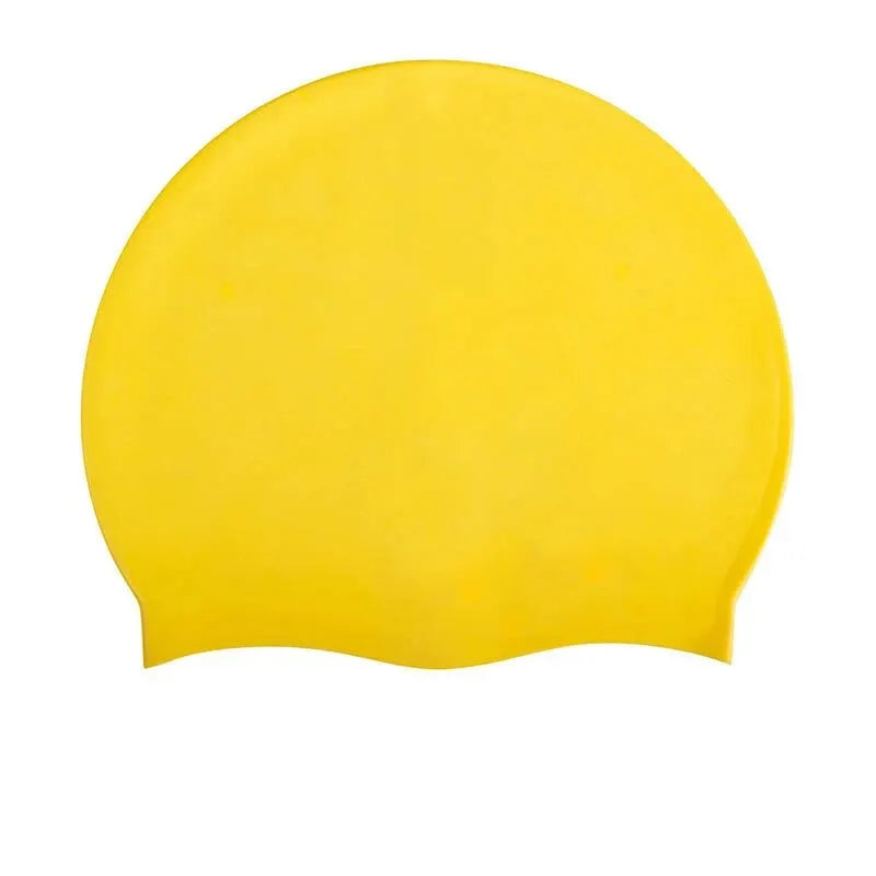 Silicone Waterproof Swim Hat for Adult Kids Long Hair Pool Caps Diving Equipment Elastic Caps