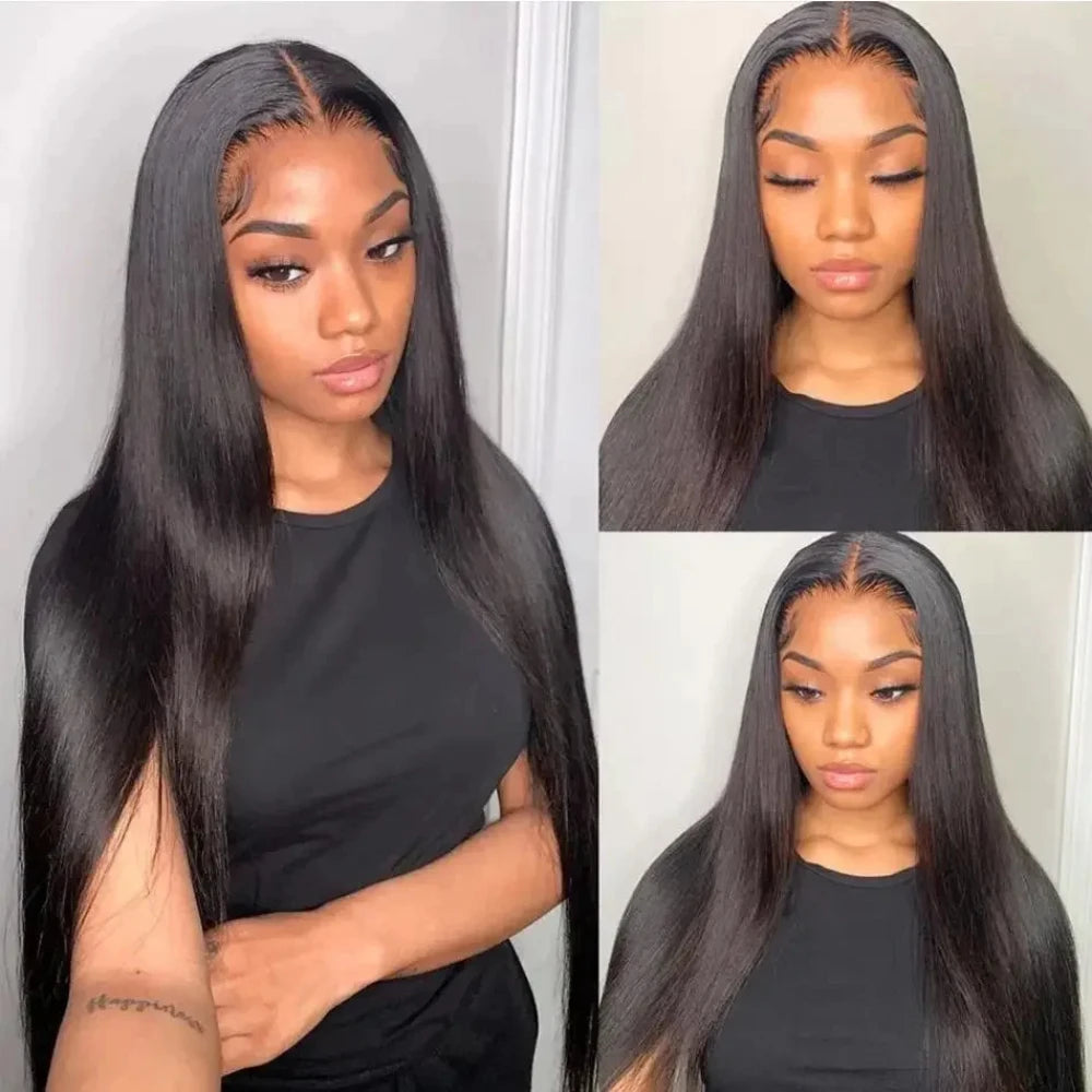 16-32 Inch Straight V Part Wig 100% Human Hair For Women Straight Wigs  Remy Hair 200% Density