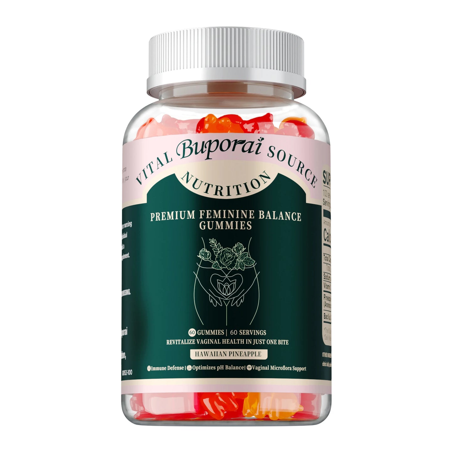 Premium Feminine Gummies - Regulate Physiological Balance, Promote Digestion, Enhance Immunity - 60pcs