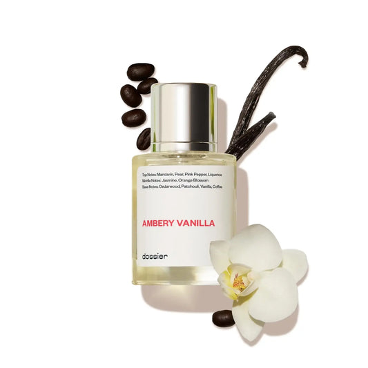Dossier - Ambery Vanilla 1.7Oz (50ml)  - Inspired by Y S.L's B.lack O.pium - Long-lasting Fragrance - Feminine