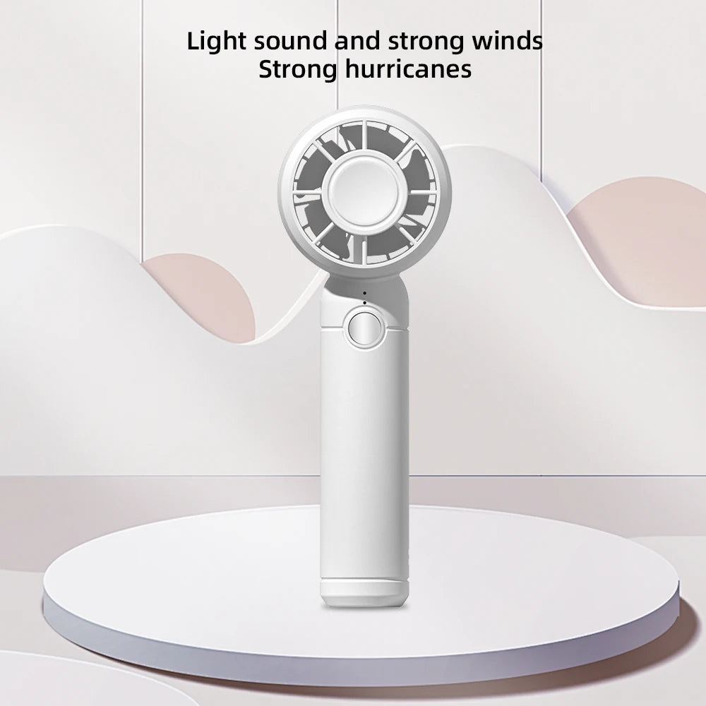 2025 USB Mini Fan Rechargeable  Portable Handheld Cooling Fan for Office Travel outdoor camping