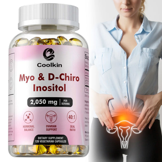 Myo & D-Chiro Inositol Capsules - Supports Ovarian Function,Hormone Balance,Fertility Supplements for Women