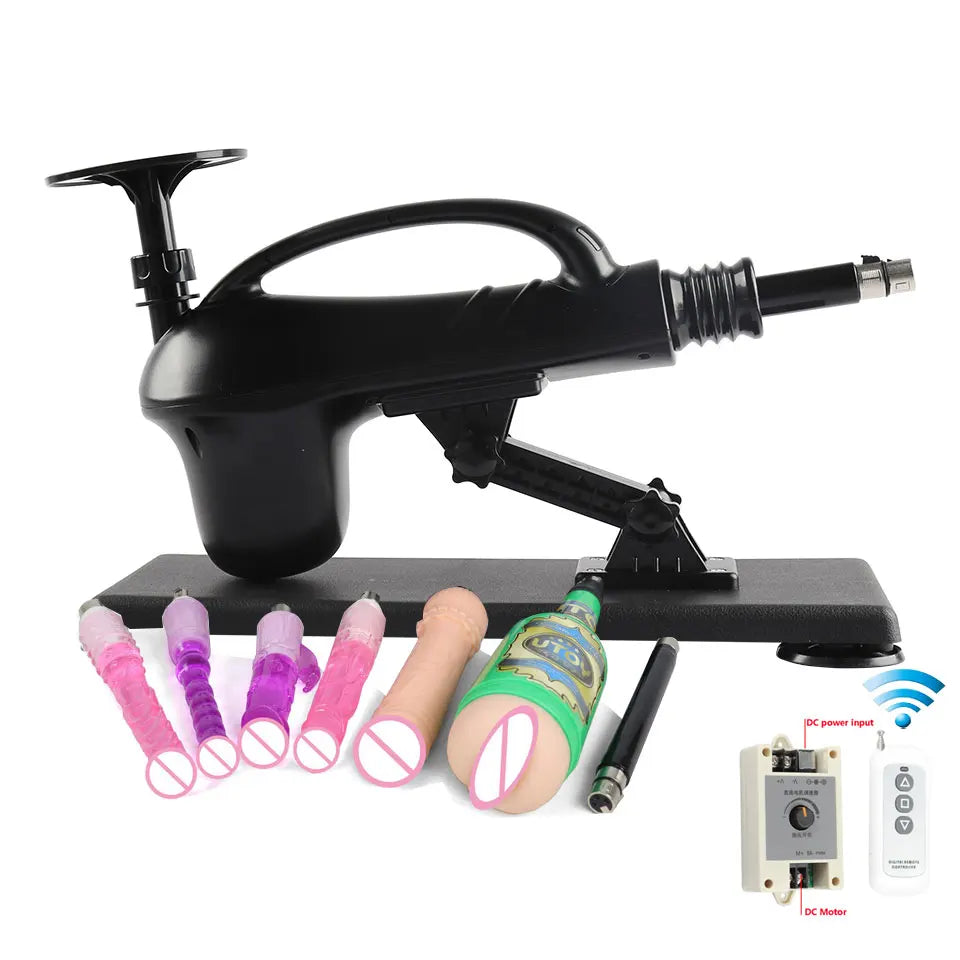 New Wireless Control Sex Machine for Woman Adjustable Masturbating Pumping SexTooys for Men Adult Toys Upgrade Vibrator Dildo