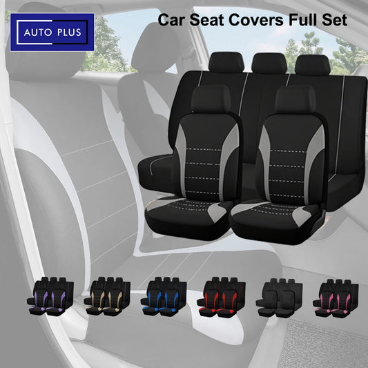 AUTO PLUS Car Seat Covers Universal Size Seat Covers Fit For Most SUV Car Truck Airbag Compatible Car Seat Cushion