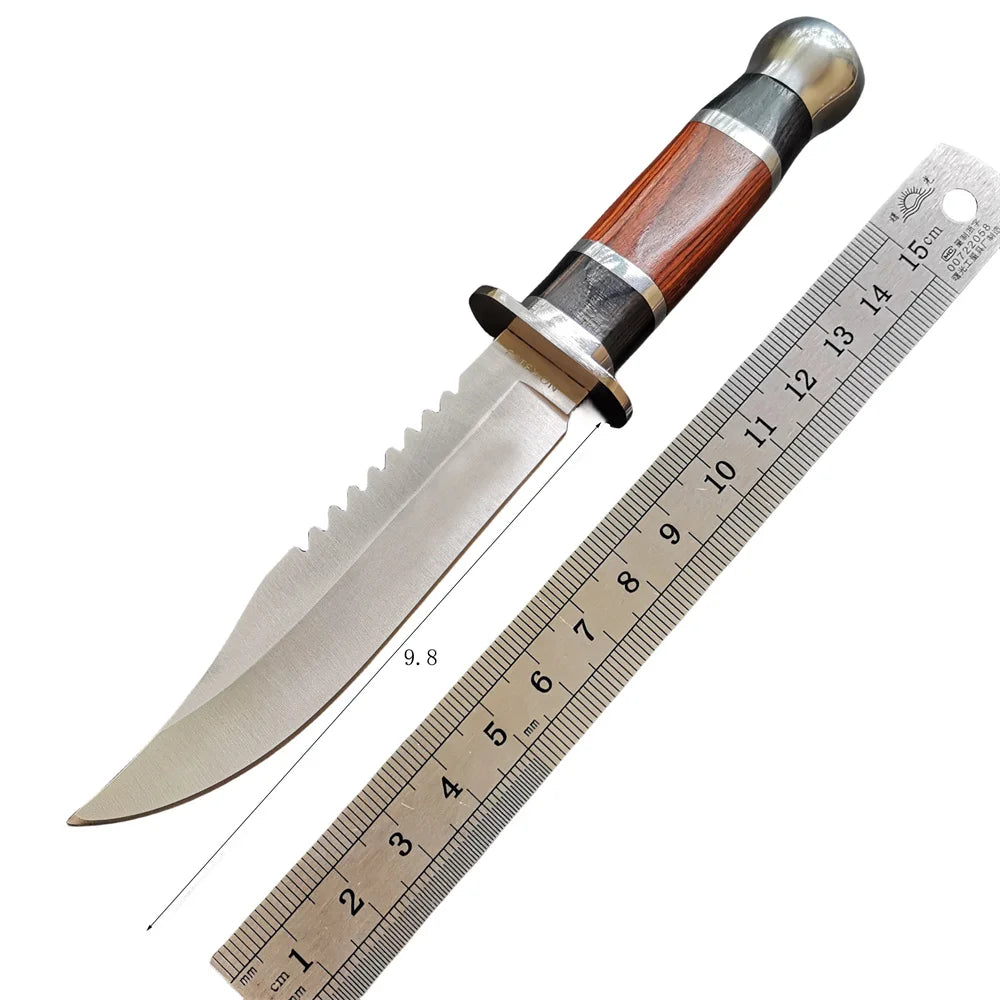 Sharp Sword, Stainless Steel Knife, Outdoor Camping Hunting Knife, with Nylon Cover