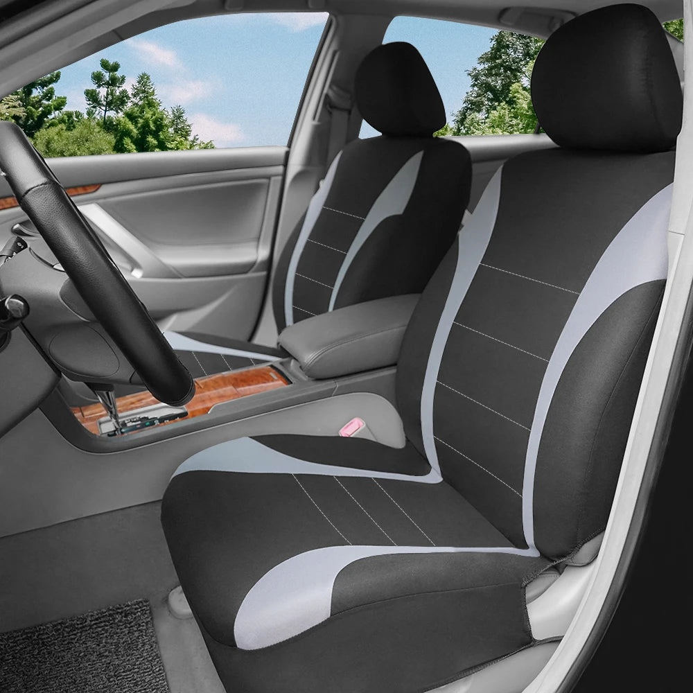 AUTO PLUS Car Seat Covers Universal Size Seat Covers Fit For Most SUV Car Truck Airbag Compatible Car Seat Cushion