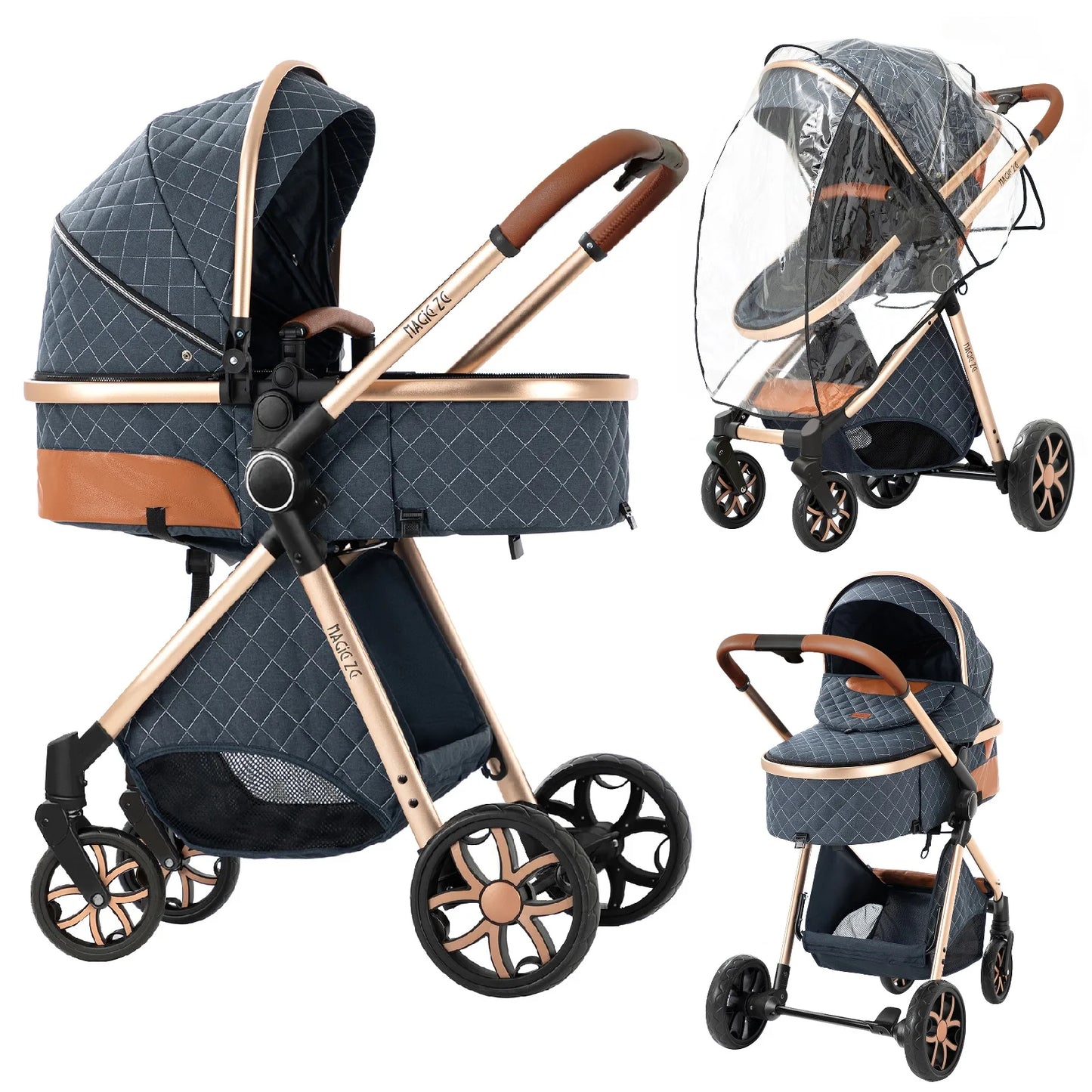 Travel System Newborn Infant Pushchair Carriage Accessories Lightweight Strollers for Baby