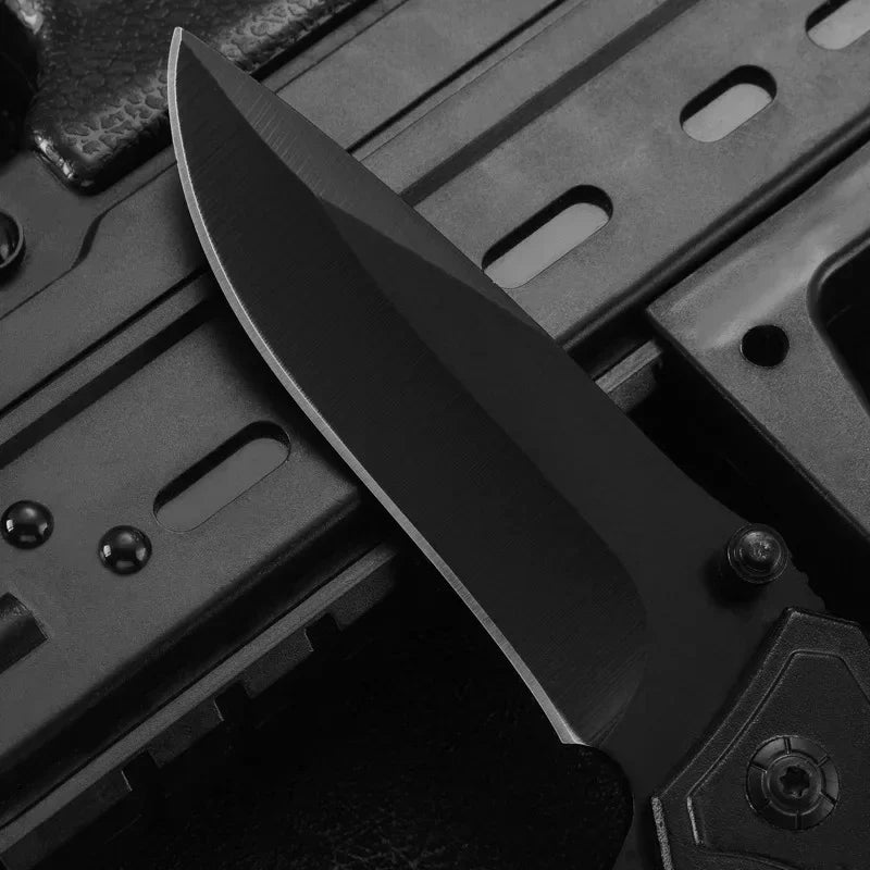 1pcs Portable Folding Knife Plastic Handle Stainless Steel Blade