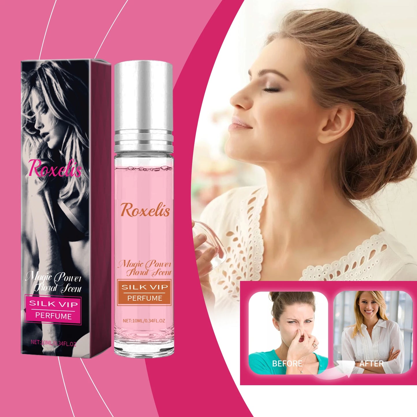 Roxelis Ball Floral Perfume Last Fragrance Portable  Charming   Pheromone Fragrance Perfume