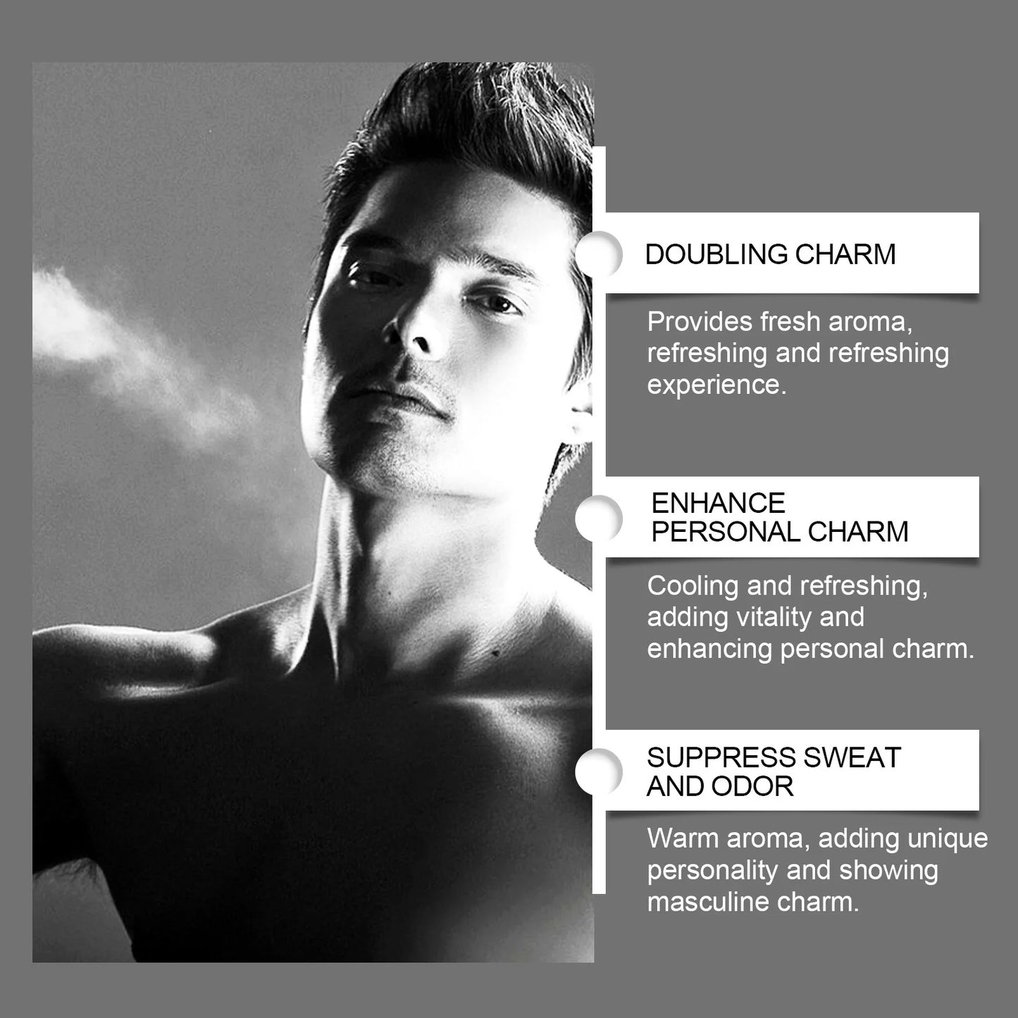 Cologne Men Fragrance Flirting Romantic  Confidence Fresh Aromatic Scent Earth Essence Pheromone Perfume Mist