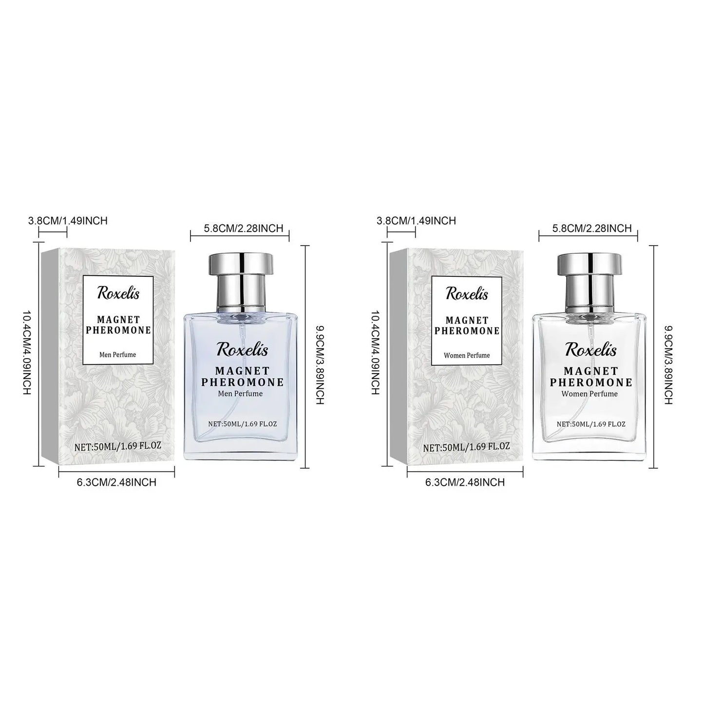 Roxelis 50ml Magnet Pheromone Perfume Men Women Lasting Fragrance Release Charming Dating Atmosphere