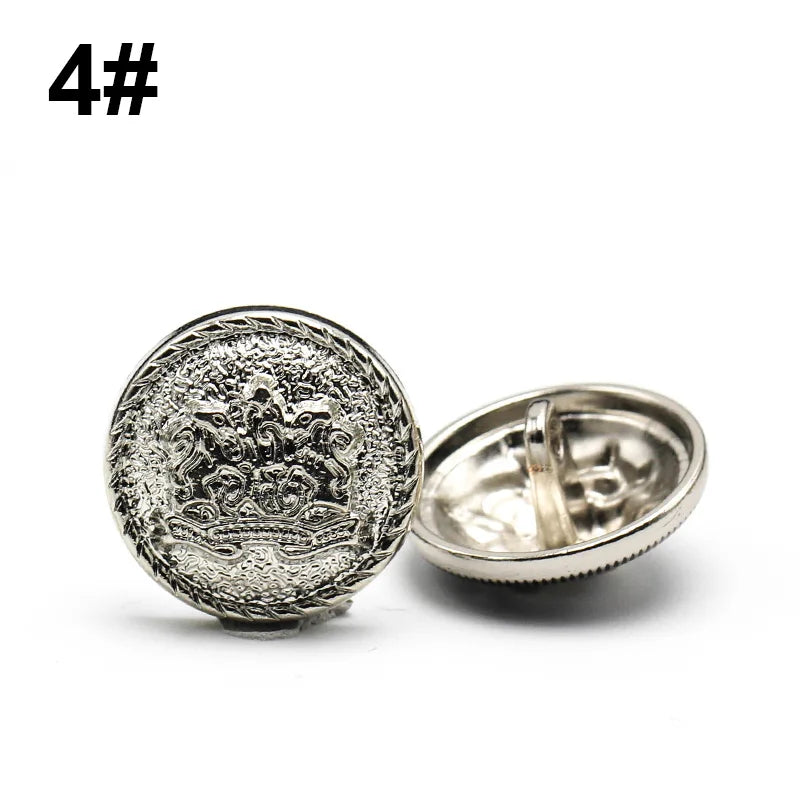 6pcs 10-28 mm golden gold metal buttons garment coat sewing accessories buttons