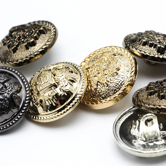 6pcs 10-28 mm golden gold metal buttons garment coat sewing accessories buttons