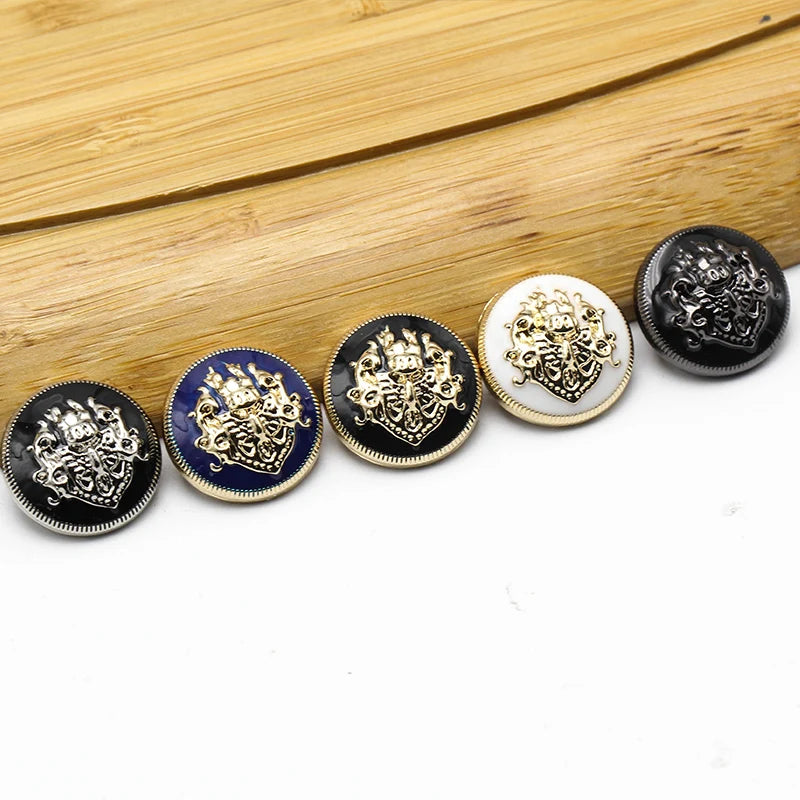 6pcs 10-28 mm golden gold metal buttons garment coat sewing accessories buttons