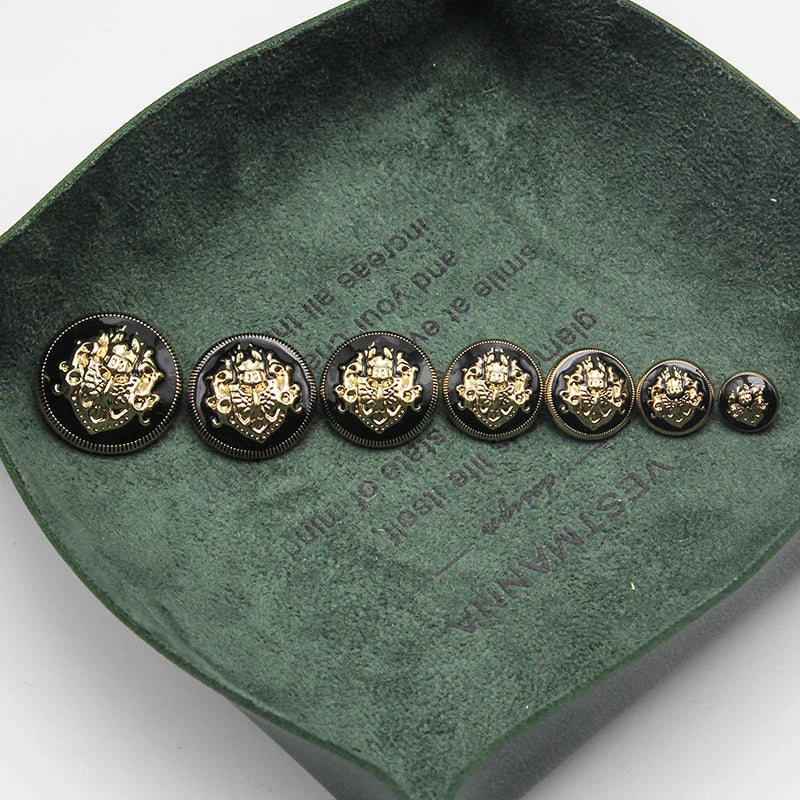 6pcs 10-28 mm golden gold metal buttons garment coat sewing accessories buttons