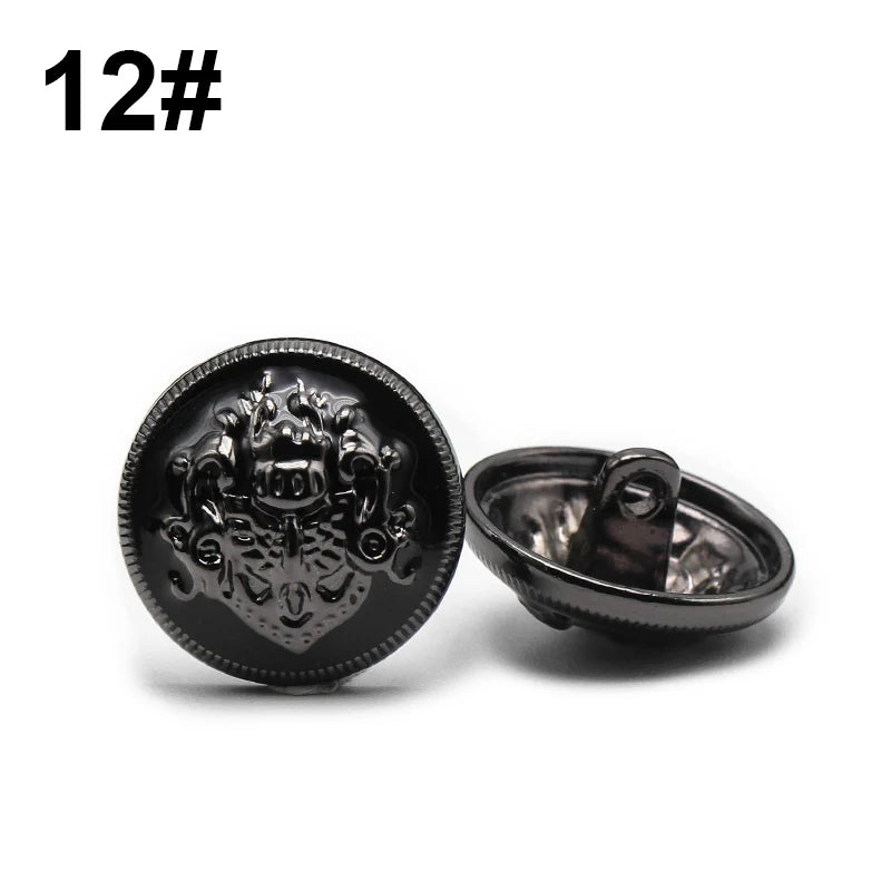 6pcs 10-28 mm golden gold metal buttons garment coat sewing accessories buttons
