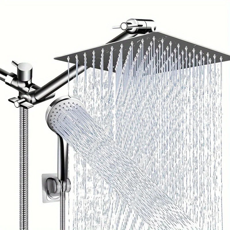 Bathroom chrome plated concealed stainless steel pressurized shower