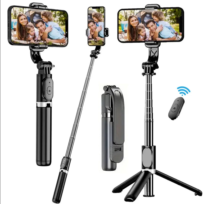 W&O C01 Telescopic Selfie Stick Tripod Monopod Stand Mobile Phone Support Wireless Gimbal Stabilizer Holder