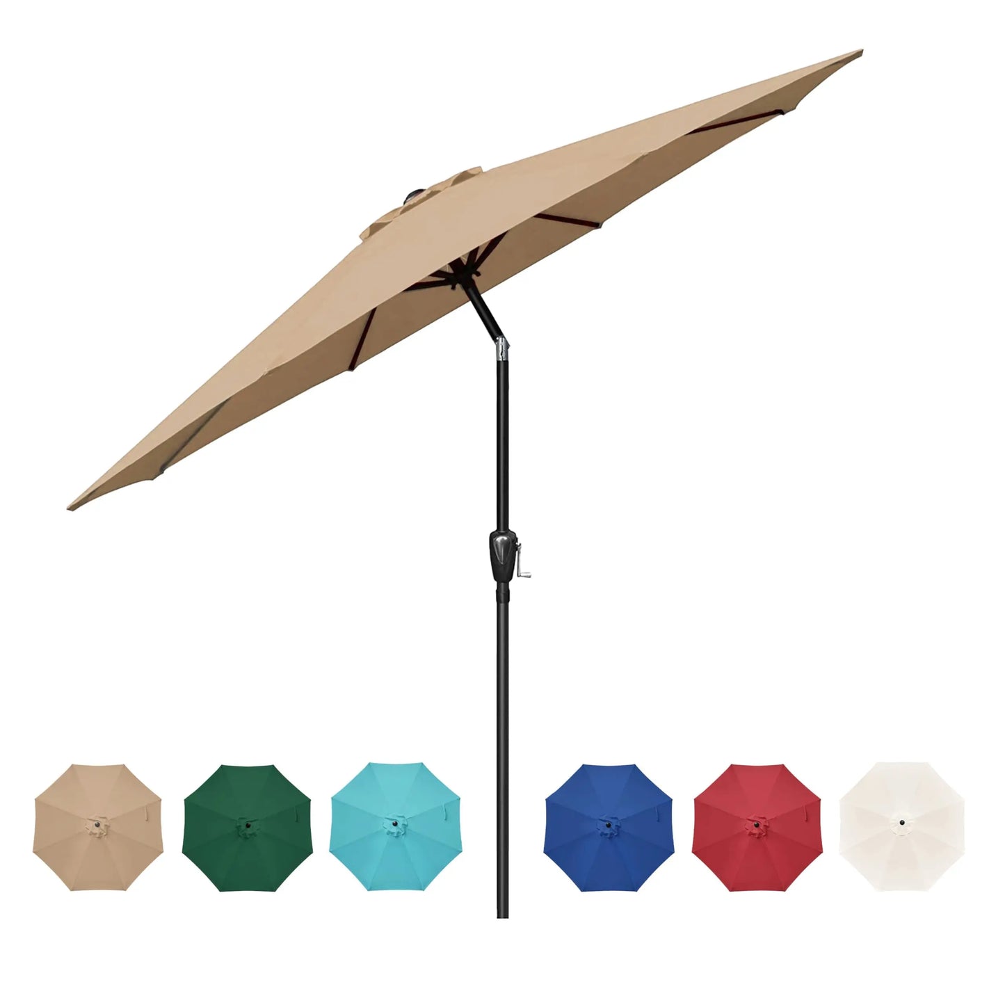 9' Outdoor Patio Umbrella, Market Table Umbrella