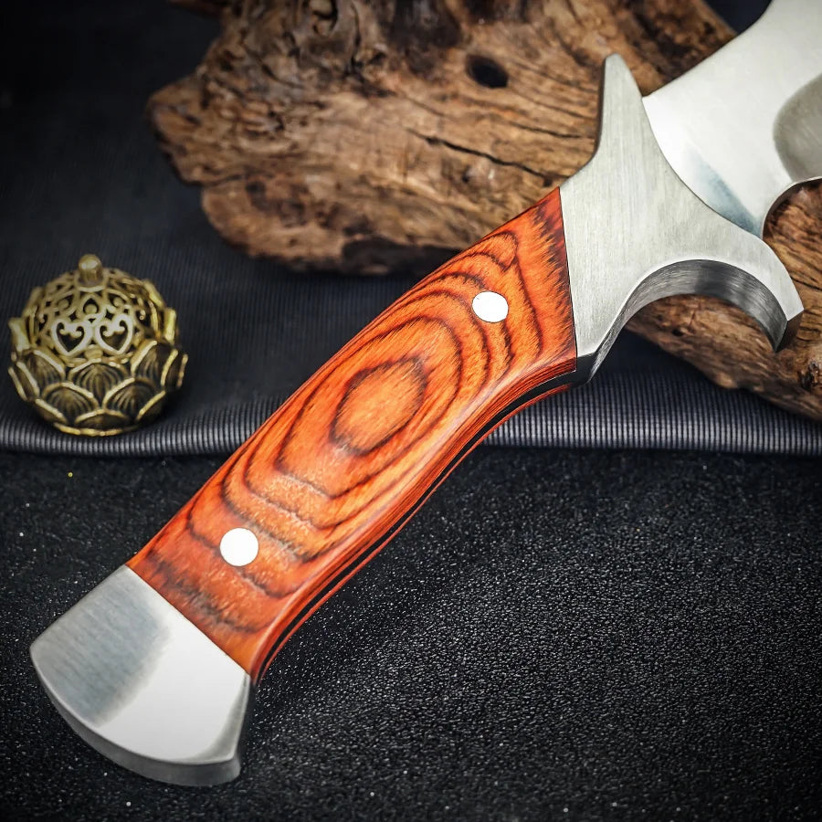 1PC 9" Outdoors Knife 9CR17 Blade Portable Knife Creative Storage Knife with Sheath