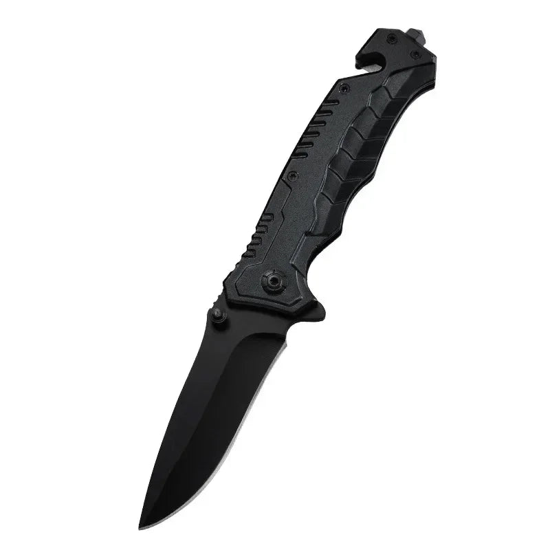 1pcs Portable Folding Knife Plastic Handle Stainless Steel Blade