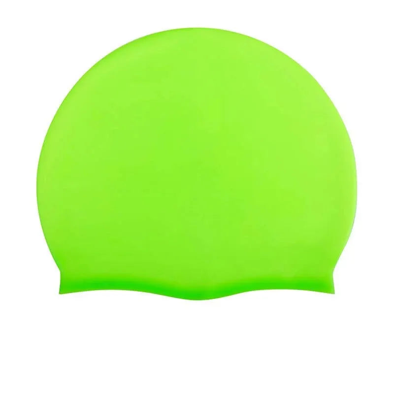 Silicone Waterproof Swim Hat for  Adult Kids Long Hair Pool Caps Diving Equipment Elastic Caps