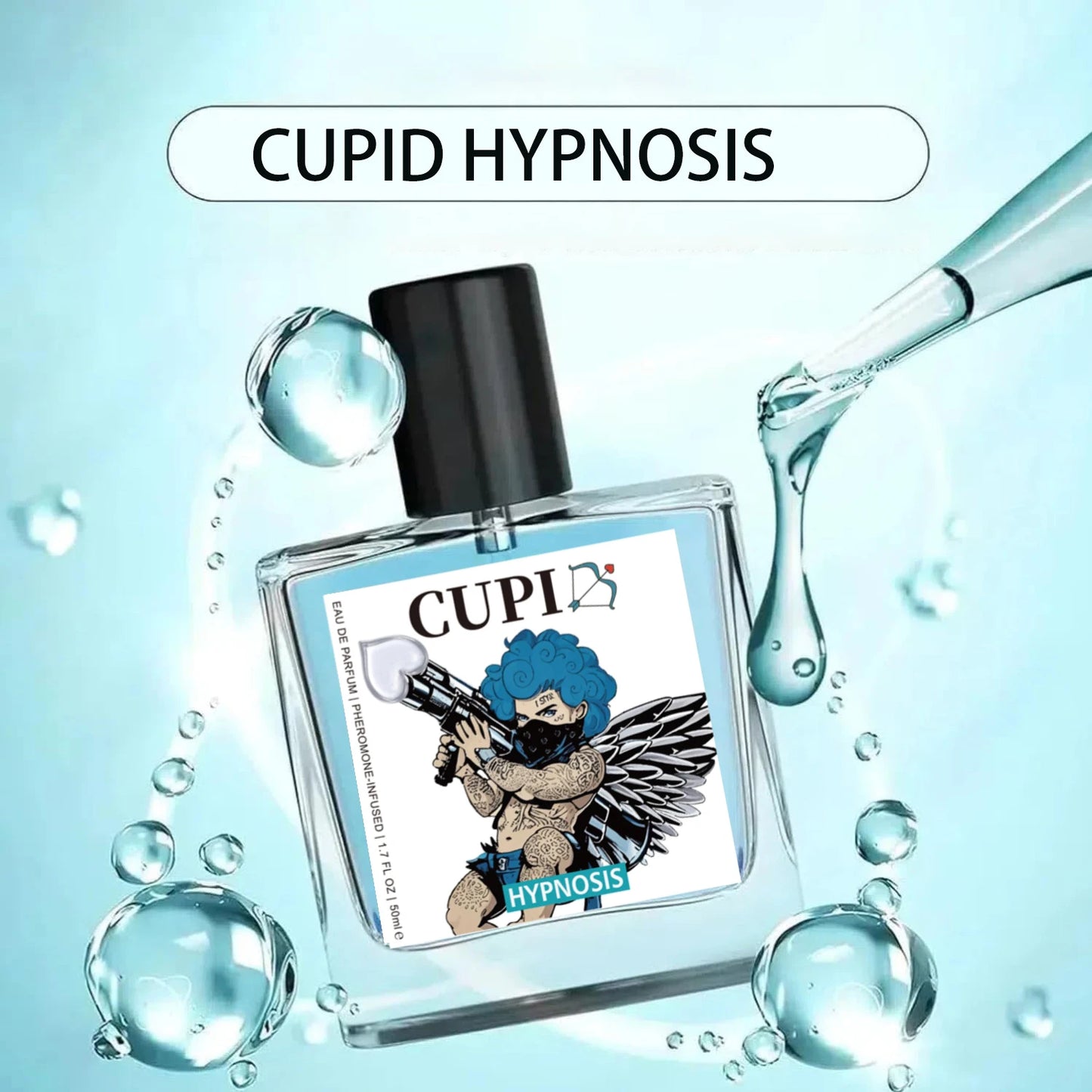 50ml Cupid Hypnosis Perfume Pheromone Cologne for Men Long Lasting Enhances Intimacy High Quality Hombre Perfume Attract Women