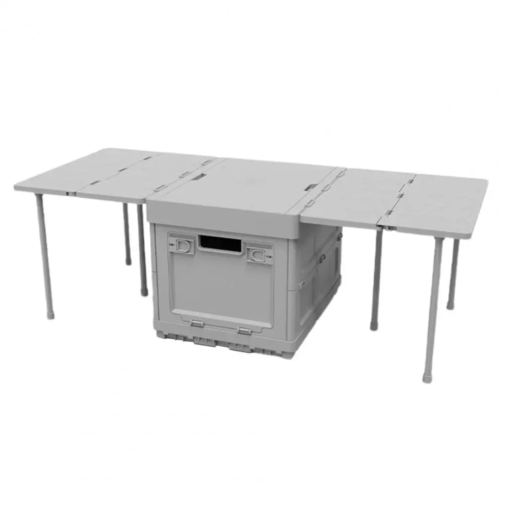 Folding Table Large Capacity Storage Container Portable Function Camping Outdoor